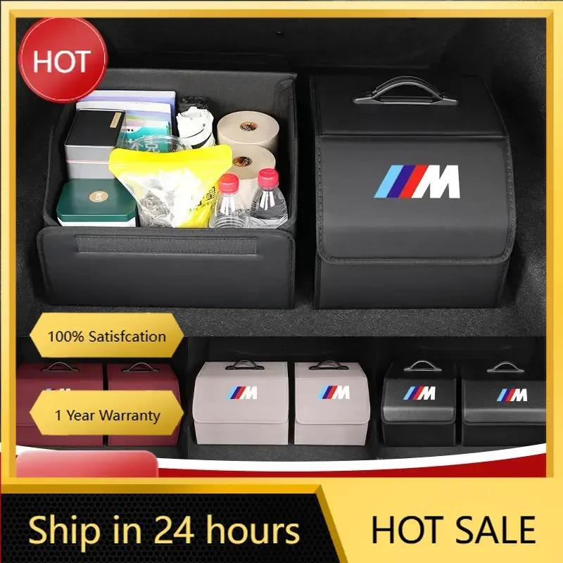 XJBN1 Car Sticker New For BMW Car Trunk Organizer Box Tailbox Stowing Tidying Storage Bag Accessories For BMW E70 E91 E30 G30 E53 M3 M