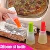 Бутылка для масла для барбекю, дозатор масла с кисточкой, термостойкая силиконовая щетка для бутылок с приправами, кухонные гаджеты для выпечки