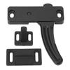 RV Screen Door Latch Metal Black Strong Construction Universal Fit Screen Door Latch and Handle Kit for Motorhomes