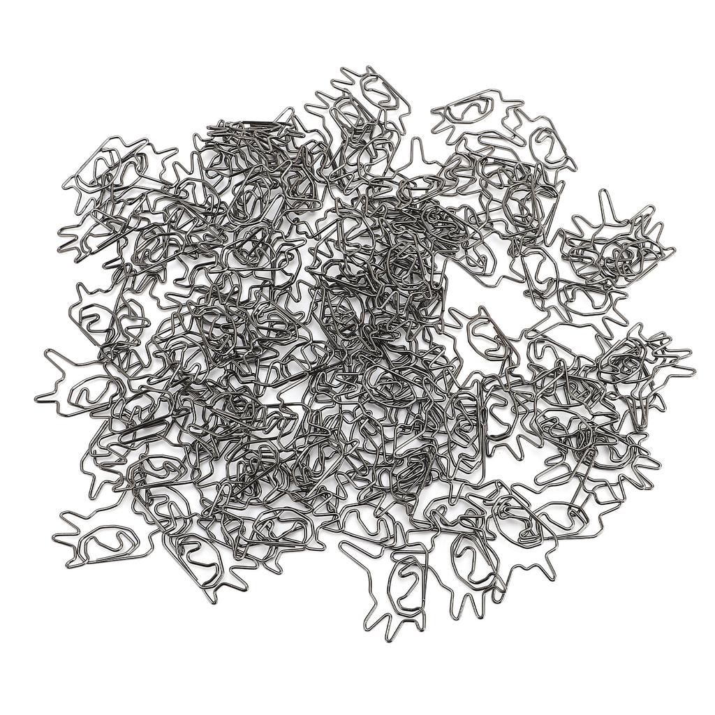 100Pcs Decorative Paper Clip Iron Wire Fancy Paperclips for Notebooks Bookmarks Clipboards Calendar