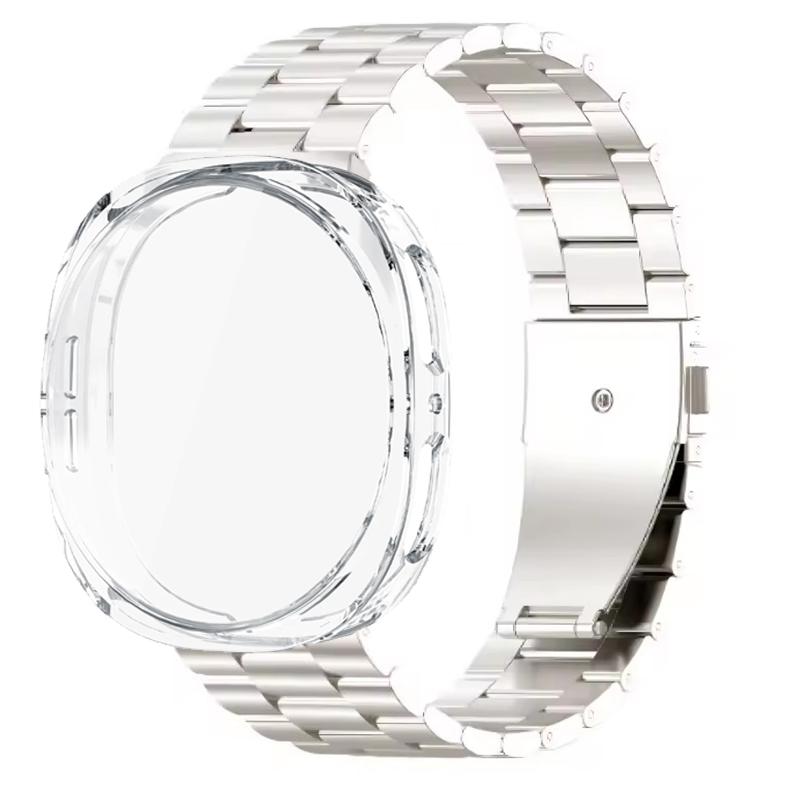 Case+Stainless Steel Strap For Samsung Galaxy Watch 8 44mm 40mm Bracelet+Soft TPU Case Protector For Galaxy Watch 8 44mm Correa