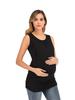 New Round Neck Solid Color Maternity Nursing Tank Top