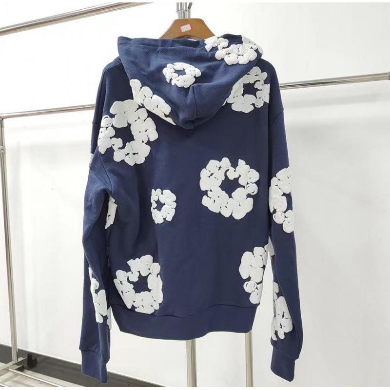 Худи из плотного хлопкового футера 450 г с цветочным принтом - DENIM TEARS.