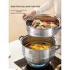 ASD 32CM 3-Layer 304 Stainless Steel Steamer Pot