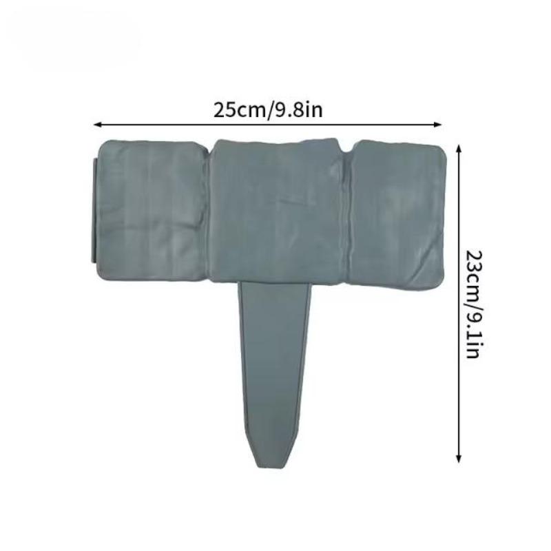 Садовый ПП Бордюр для ограждения, 8 шт. Домашний сад Бордюрное ограждение Пластиковый забор Камень Сделай сам Двор Ландшафт Растение Забор Подходит для газона Двор Цветок