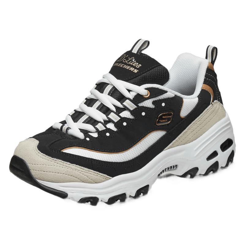 Skechers Женские ретро кроссовки на платформе с пандой
