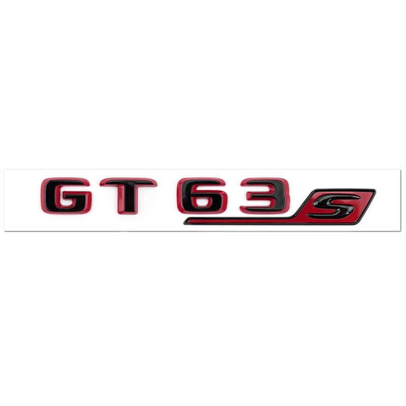 Подходит для задней наклейки с буквами Mercedes Benz C63S GT63S S63LGLE53 SL63S модификация W205 W206 C190 X290 W167 черная красная версия