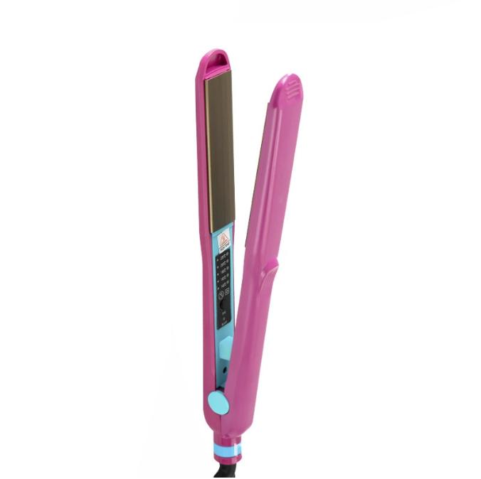 Профессиональный керамический гофрированный утюжок для волнистого гофрирования волос, утюжки для электрической завивки, гофрированные широкие пластины, красивый утюжок для волос