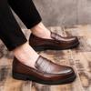 Autumn New Men's Business Dress Leather Shoes Retro British Casual Shoes Leather Shoes