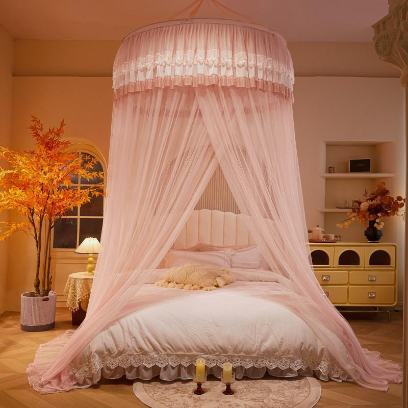 1.2M Children Bed Mosquito Net Girl Round Bed Tent Mosquito Nets Curtain Canopy for Double Bed Mosquito Net Home/Garden