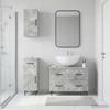 3 Piece Bathroom Cabinet System HAARLEM Concrete Grey