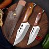 Stainless Steel Butcher Knife Meat Cleaver Forged Kitchen Boning Knives Outdoors Fishing Knife with Knife Cover