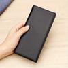 Fashion Men Wallet Genuine Leather Long Slim Bifold Card Holder Wallet Purse