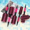 Nylon Curling Hair Brushes Combs Boar Bristle Salon Styling Tools Round Hair Comb  Barber