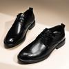 Oxford Leather Shoes Men Lace Up Black Casual Business Shoes Men Office Shoes Men Flats Zapatos De Hombre Chaussure De Homme