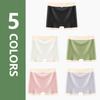 Flarixa Mid Waist Seamless Shorts Plus Size Women's Summer Panties Thin Modal Cotton Antibacterial Shorts Under Dress