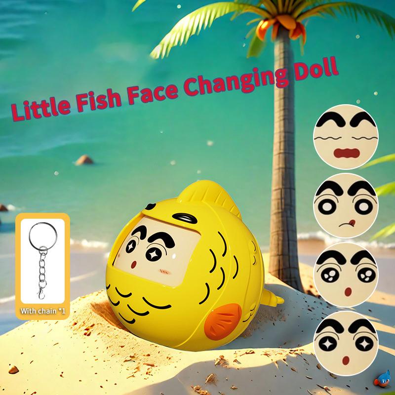Брелок для куклы с меняющимся лицом из мультфильма Q Version, игрушки для снятия стресса, брелок для изысканного рюкзака, украшения, аксессуары, подарки