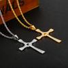 Stainless Steel Extreme Speed Zircon Cross Pendant Necklace Men's  High Quality Jewelry Street Accessories Gift Wholesale
