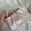 Elegant Pearl Handle Evening Clutch Chic Women's Dinner Handbag Adjustable Strap for Shoulder or Crossbody Wear Perfect
