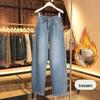 2025 Women's High-Waisted Wide-Leg Denim Pants: Fashionable, Versatile, and Slimming for Spring and Autumn