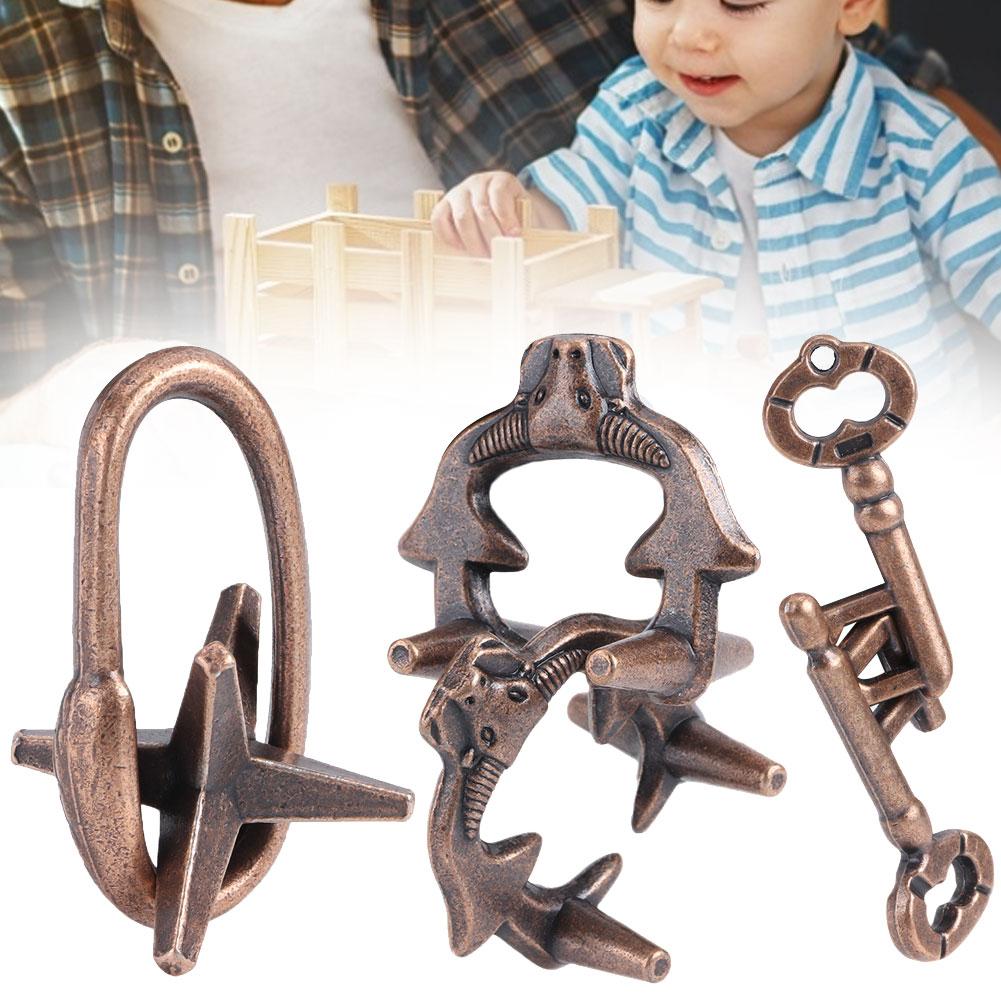 Игрушка-головоломка для детей и взрослых, антистрессовая, износостойкая, обучающая, головоломка, замок, набор игрушек