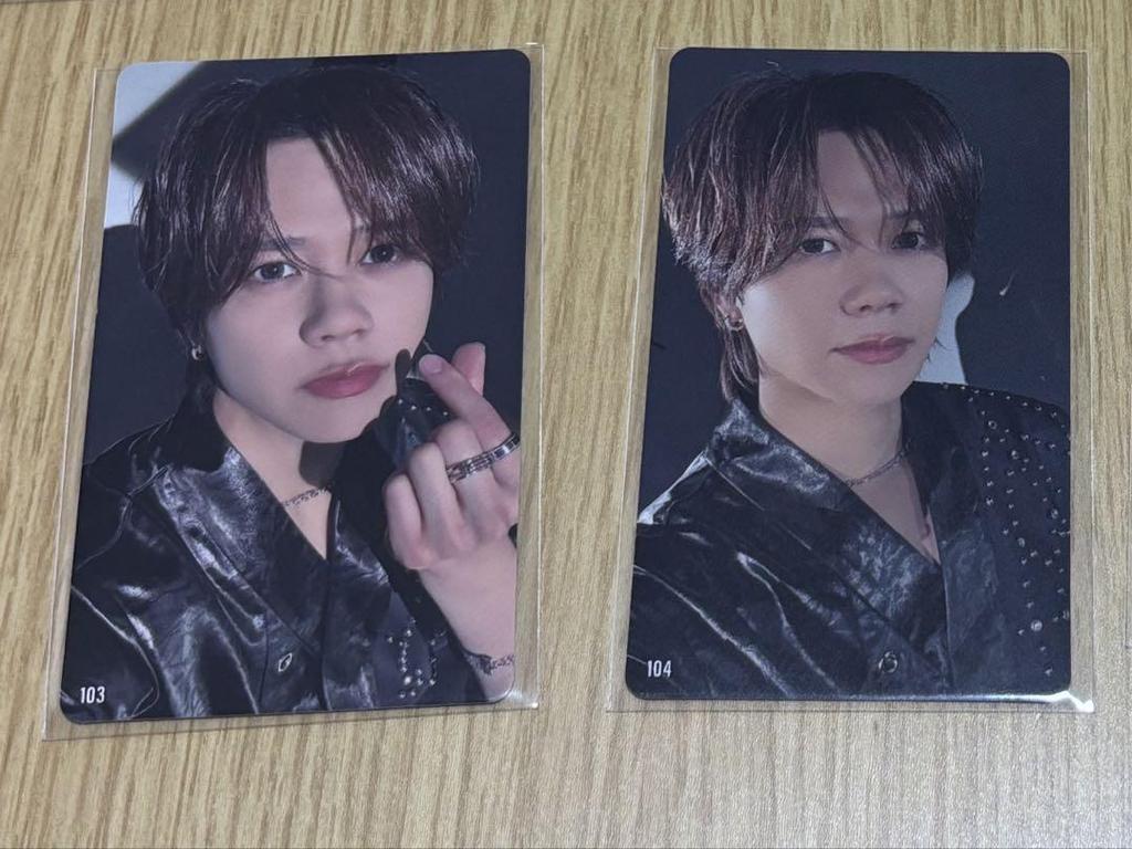 [USED] INI Kyosuke Fujimaki Trading Cards 103 104