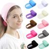 Random Color Facial Band Makeup Velcro Facial Mask Hair Wrap Headband Sports Yoga Headband Spa Facial Band Headband Wrap Towel