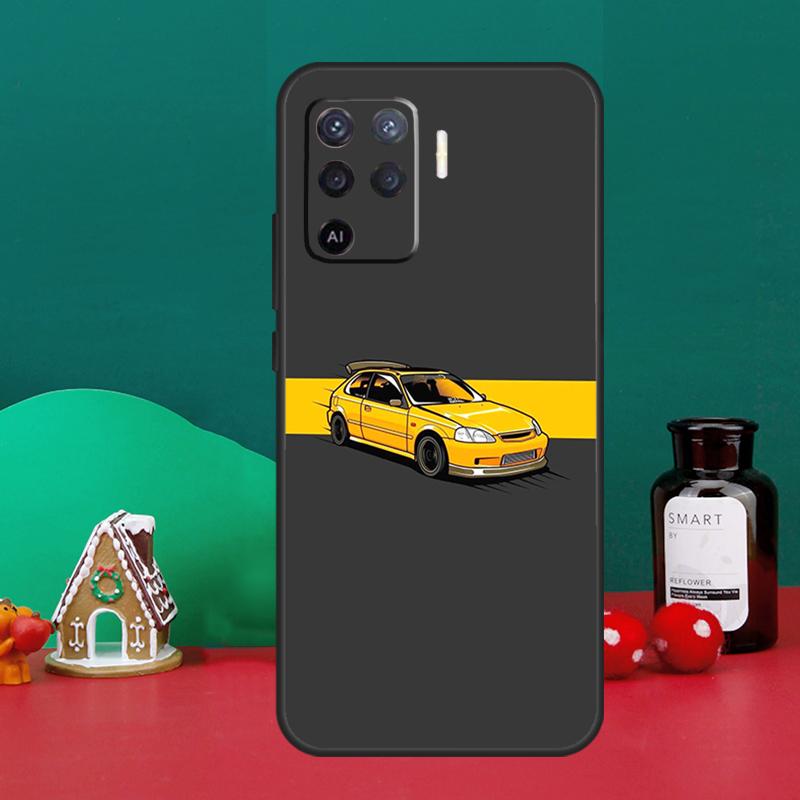 JDM аниме эстетический чехол для OPPO A79 A74 A94 A58 A78 A98 A5 A9 A53 A52 A72 A15 A17 A77 A16 A76 A96 A57S A54S