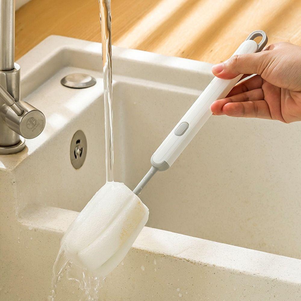 Бытовая щетка для мытья чашек с длинной ручкой, губка для чистки бутылок с длинной ручкой, средство для чистки чашек