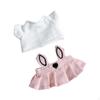 Plush Doll Clothes for 17cm Soft Bunny Ear Skirt Set,Costumes,Photo Props,Stuffed