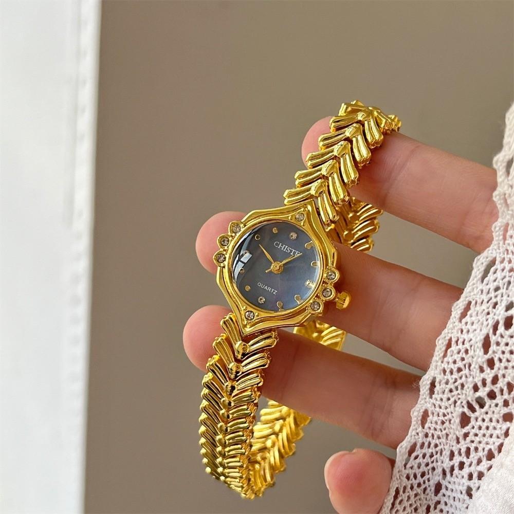 Adjustable Golden Bracelet Watch Luxury Ladies Quartz Watches Fashion Quartz Watch Birthday Gift