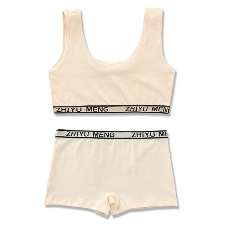 Нижнее белье для девочек-подростков, комплекты хлопкового нижнего белья, детские тренировочные бюстгальтеры для молодых девушек, студенческий бюстгальтер для полового созревания, От 8 до 16 лет