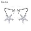 Lindon Women's Zircon Copper Alloy Earrings - Wedding Party Gift Pendant Earrings