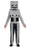 Disguise Minecraft Skeleton Costume Kids Video Game Inspired Character Outfit Classic Kids Size S Gray (4-6)
