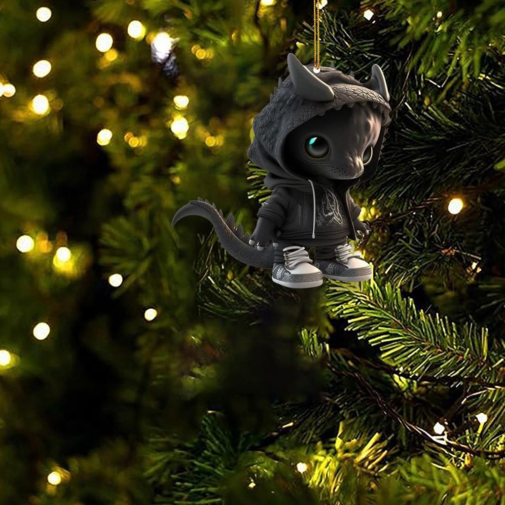 Автомобильные подвески, украшения для интерьера, бусины для украшения, милая статуя дракона, украшения, кулон, праздничное украшение, подвески