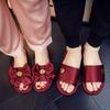 Wedding Slippers Festive Red a Pair of Couples Bridal Wedding Shoes Summer Light Luxury Newlyweds High-end Wedding
