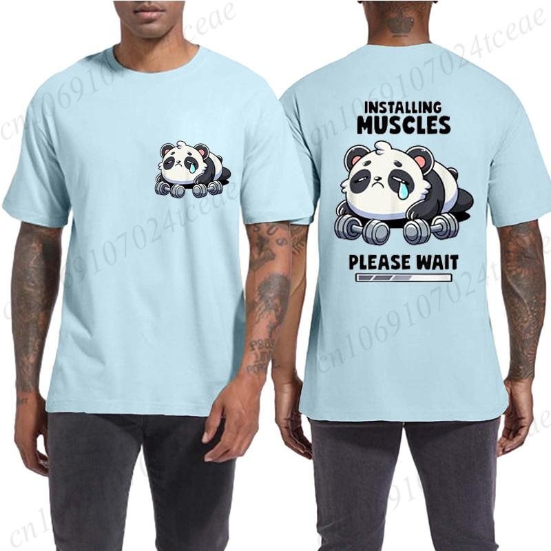 Смешная панда, тяжелая атлетика, приседания, цитата из спортзала, графический принт, футболки, мужские, женские, каваи, мем, футболки, мужские, повседневные, с коротким рукавом
