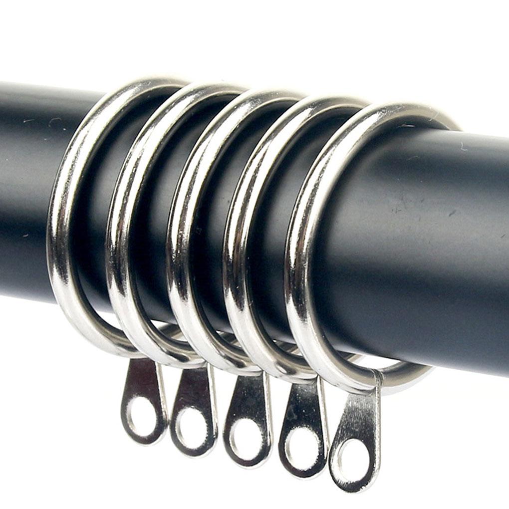 20 шт. Кольца для штор Домашние крючки для штор Компонент Металлический фиксатор для подвешивания Фиксаторы Фурнитура Аксессуары Крепежное кольцо Стержни Вешалки