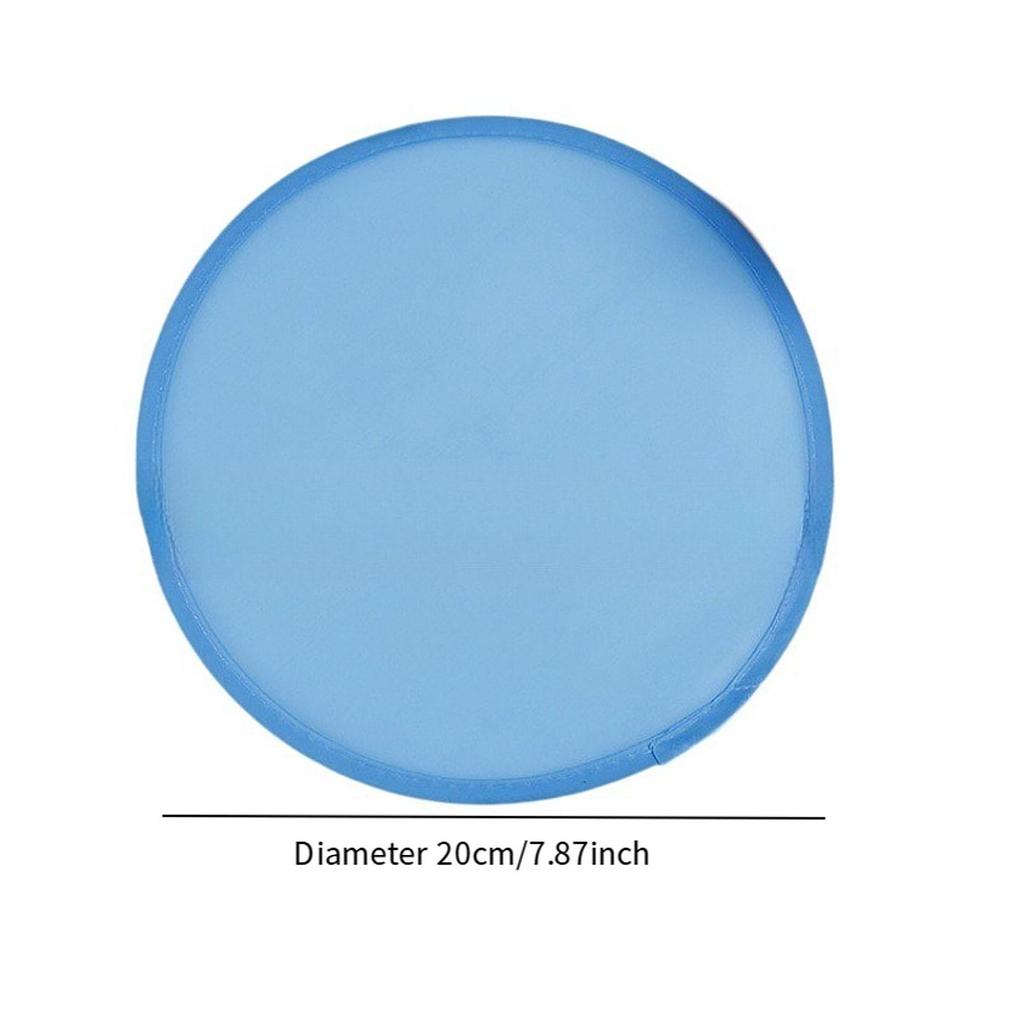 10 шт. Складной веер Портативный ручной Классический Полиэстер Летающая тарелка Круглый веер для DIY Активный отдых, Реклама, Выступления