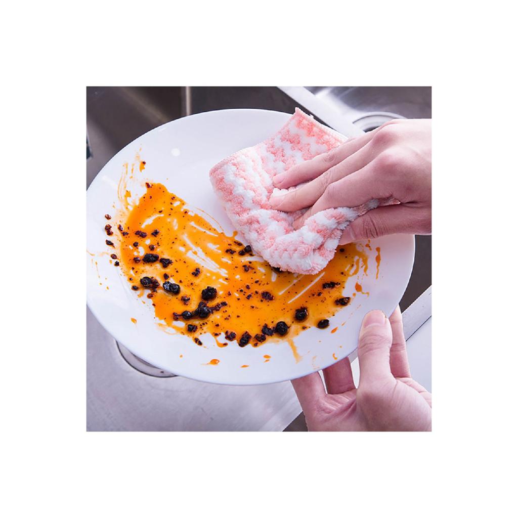 1 шт. Салфетка из микрофибры, размер 28x30, впитывающая влагу, мягкая, текстурированная, устойчивая к пятнам и запахам, многофункциональная салфетка для уборки