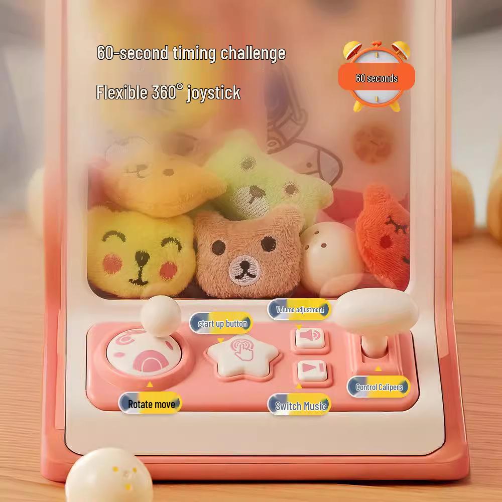 Little Rabbit Kids' Claw Machine - Cute Plush Toy with Sound & Light for Boys and Girls