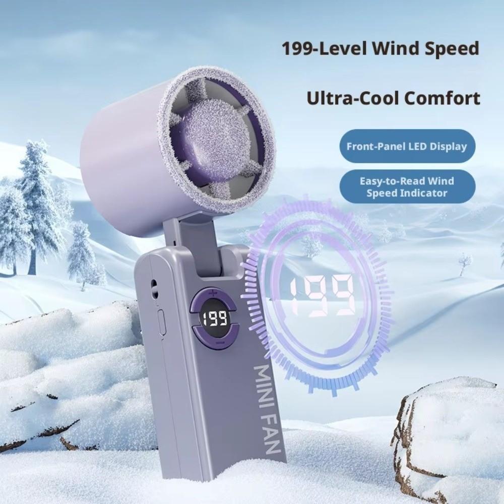 Powerful High-speed Fan USB Rechargeable MINI Turbo Fan Summer Handheld Fan  Outdoor Travel