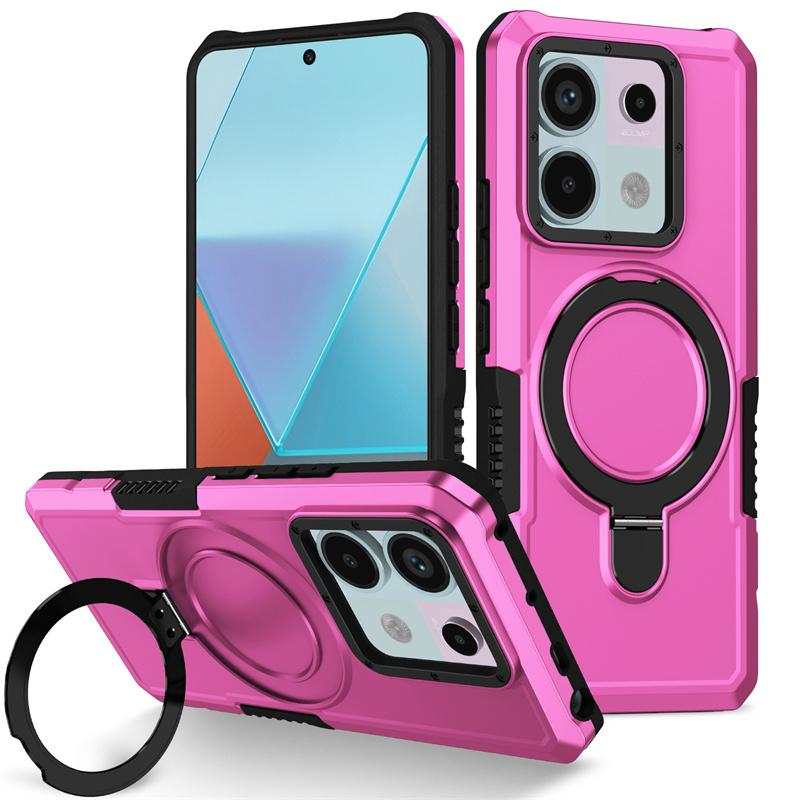 Military Grade Armor Case for Xiaomi Redmi Note 13 Pro 5G Redmi 13C 12C Note 12S 11 10 Pro 10S Cover Stand Holder Shockproof Full Cover