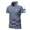 Мужская рубашка ПОЛО, Летняя деловая повседневная футболка с коротким рукавом, Топы с лацканами