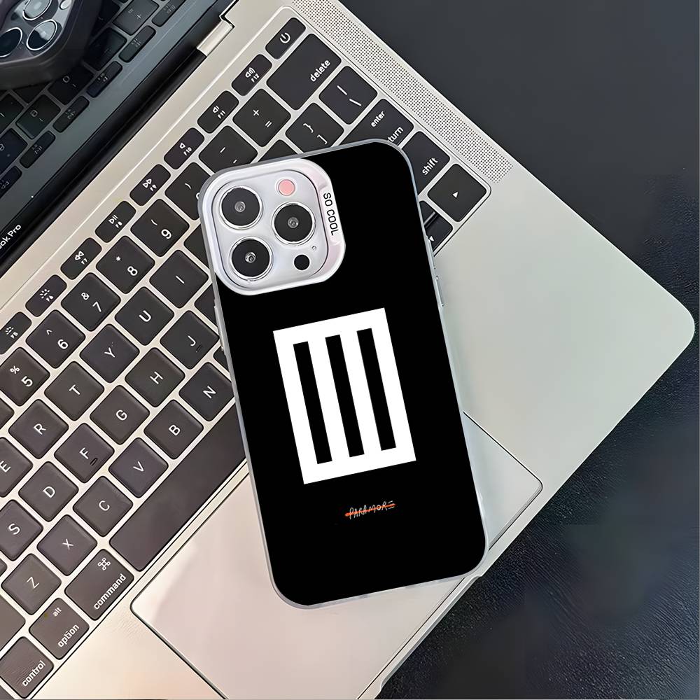 P-ParamoreS Band Phone Case For iPhone 17,16,15,14,13,12,11,Pro,XS,Max,Plus,Mini,SE4,E White Matte Shockproof Cover