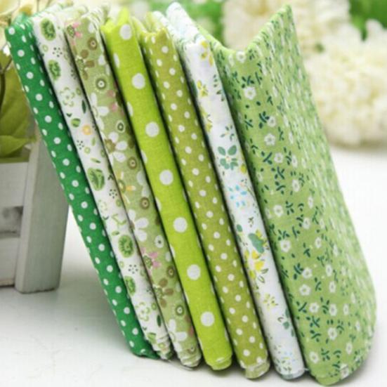 7 шт. 25x25 см хлопковая ткань цветок в горошек комплект DIY лоскутное одеяло ткань