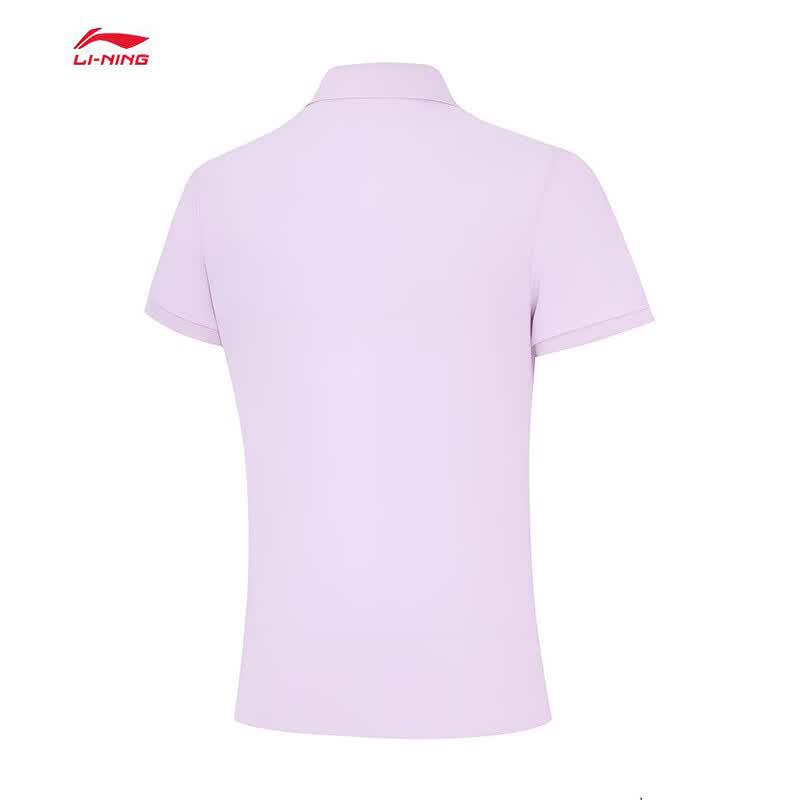 Li-Ning Женская футболка-поло с коротким рукавом для фитнеса APLW910