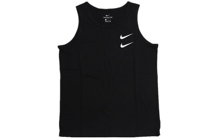 Nike Мужские майки Черные с круглым вырезом Умеренный прямой крой CQ5294-010