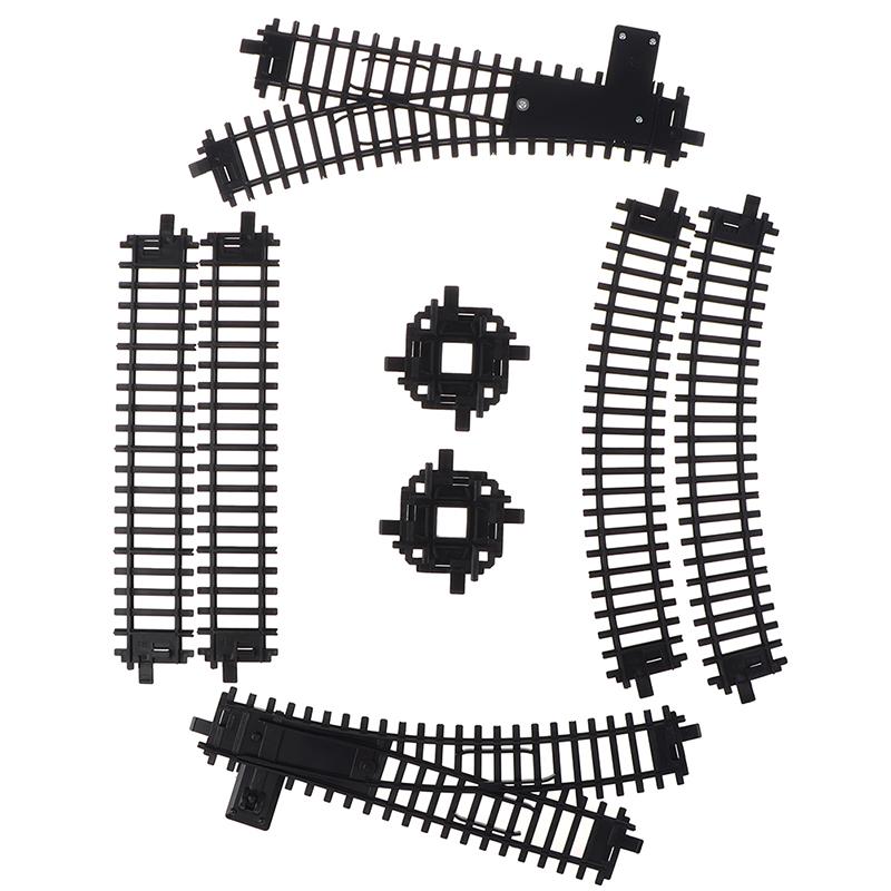 Набор расширения железнодорожных путей для классического поезда Railway King, городские поезда, гибкие пути, прямые и изогнутые рельсы, игрушки-конструкторы