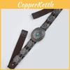 Bohemian Western Style Faux Leather Belt For Women With Metal Buckle And Retro Appeal